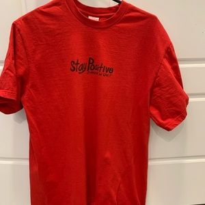 Supreme Stay Positive Shirt Red FW 2020